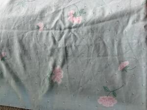 Vintage 1990's Queen size floral flat sheet